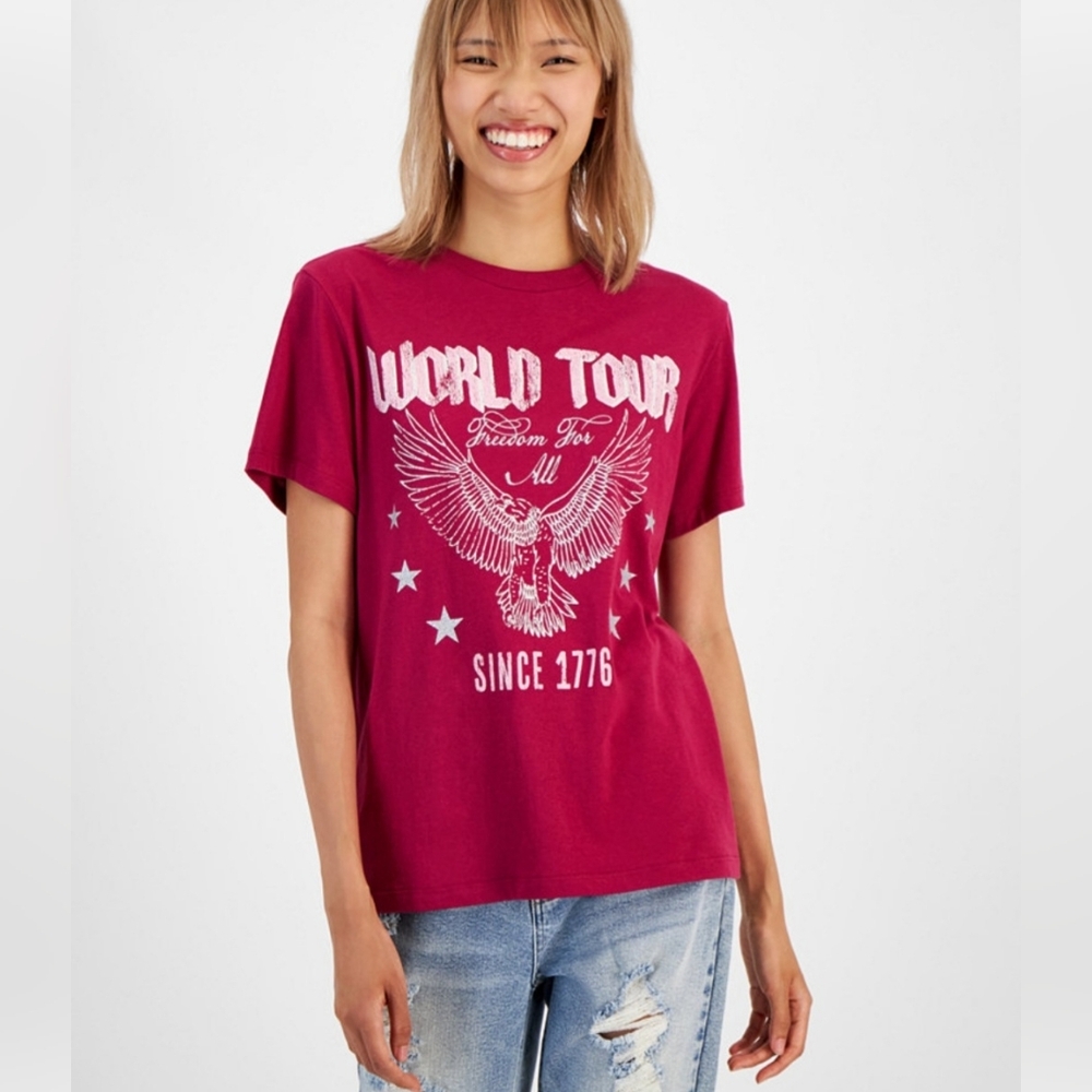 WOMEN'S WORLD TOUR GRAPHIC TEE SYS SMALL NWT
